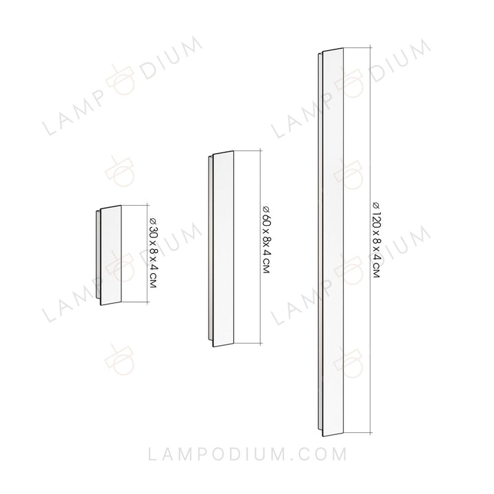 Wall sconce BILON 120 CM