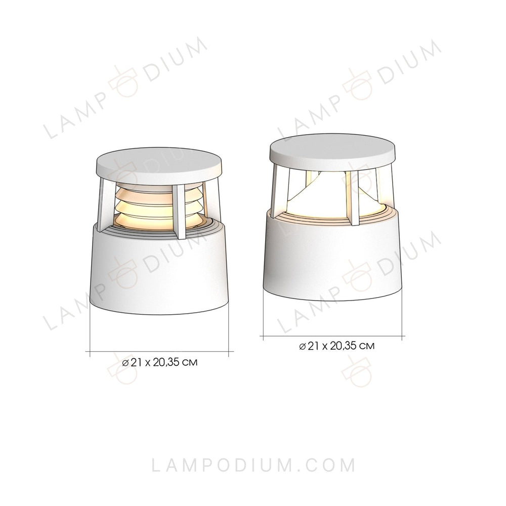 Exterior light LAMPIONE STRADALE 7068 BEC