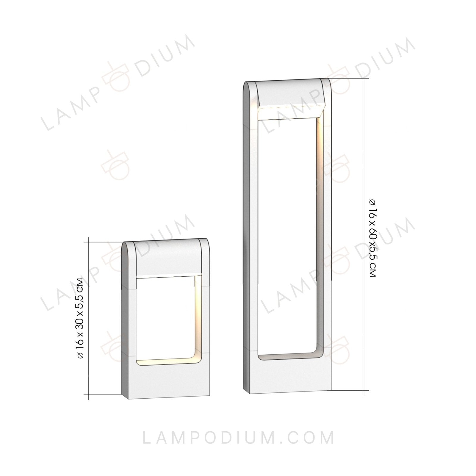 Exterior light LAMPIONE STRADALE 7055