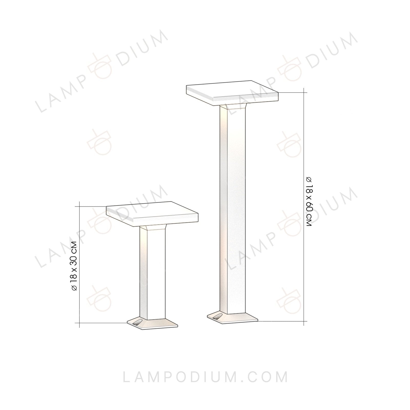 Exterior light LAMPIONE STRADALE 7060