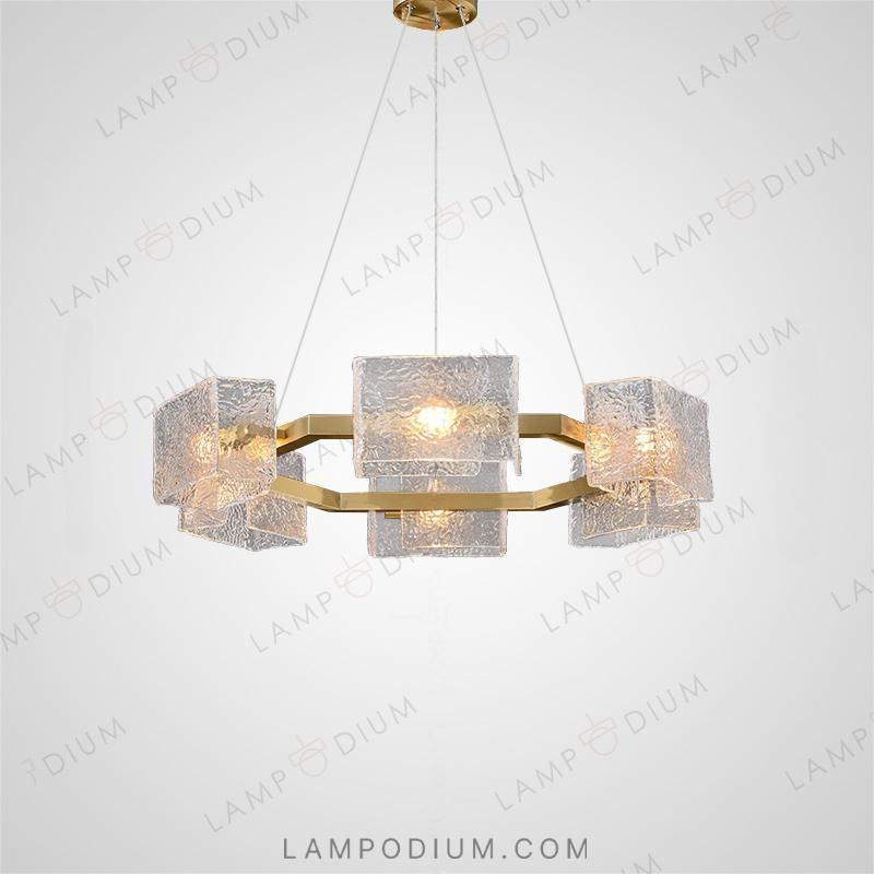 Circular chandeliers and lamps FABIOLA