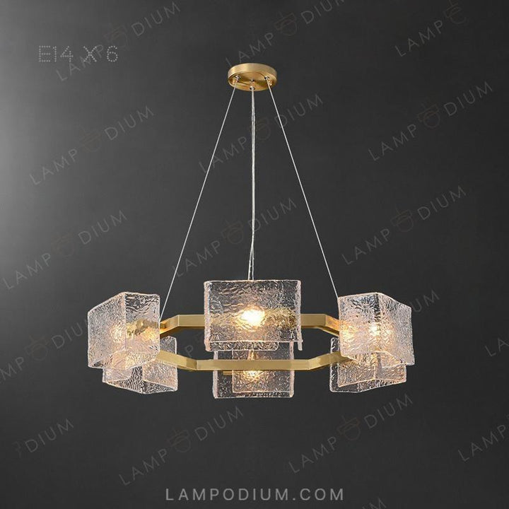 Circular chandeliers and lamps FABIOLA