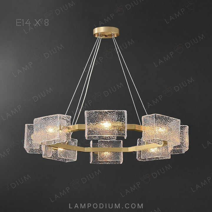 Circular chandeliers and lamps FABIOLA