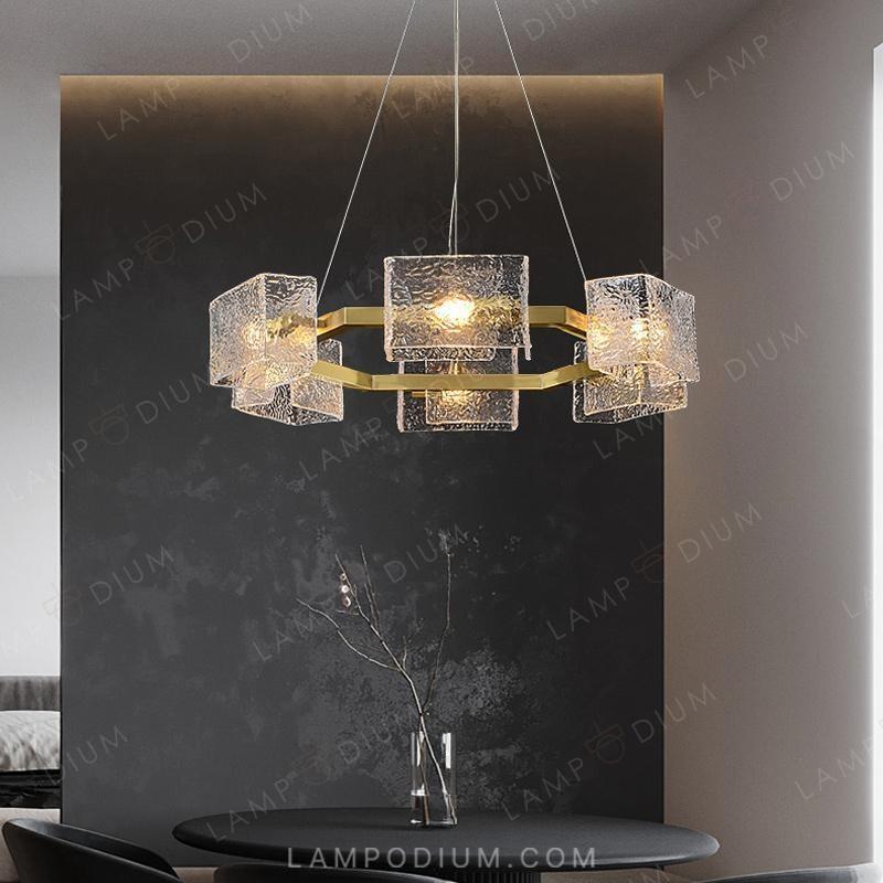 Circular chandeliers and lamps FABIOLA