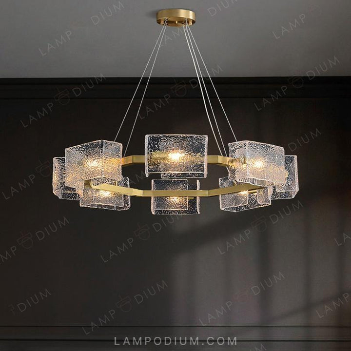 Circular chandeliers and lamps FABIOLA