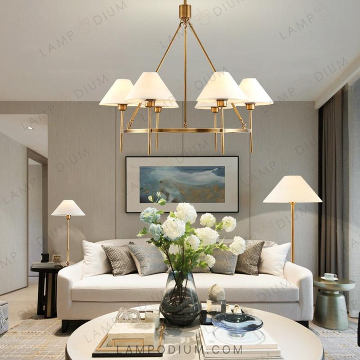 Circular chandeliers and lamps FAREL