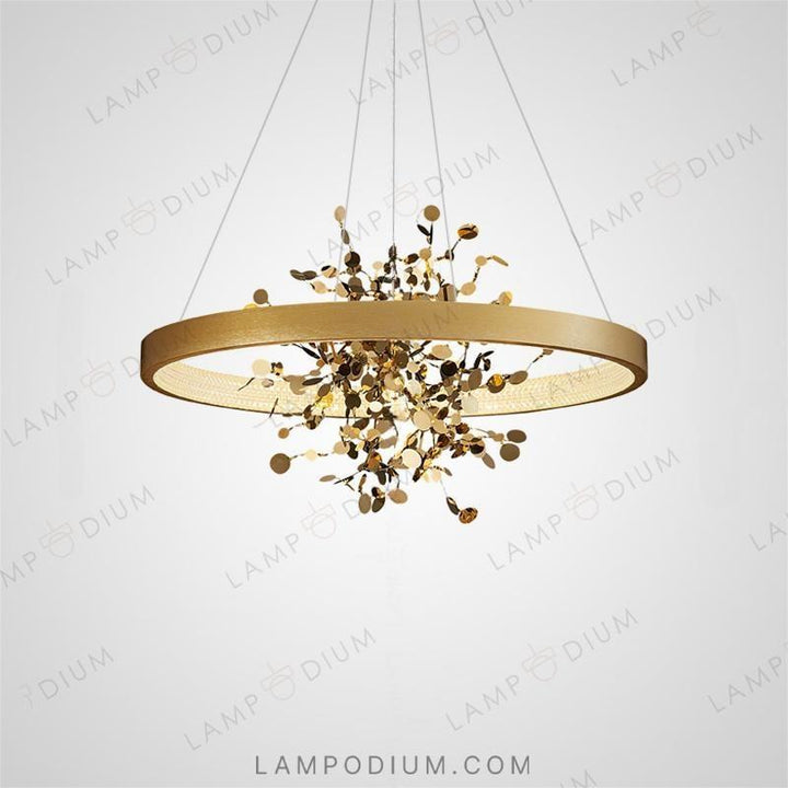 Circular chandeliers and lamps FELISA