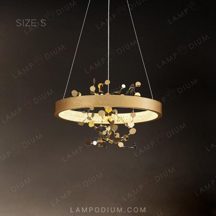 Circular chandeliers and lamps FELISA