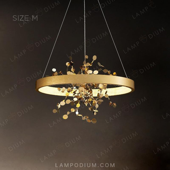 Circular chandeliers and lamps FELISA