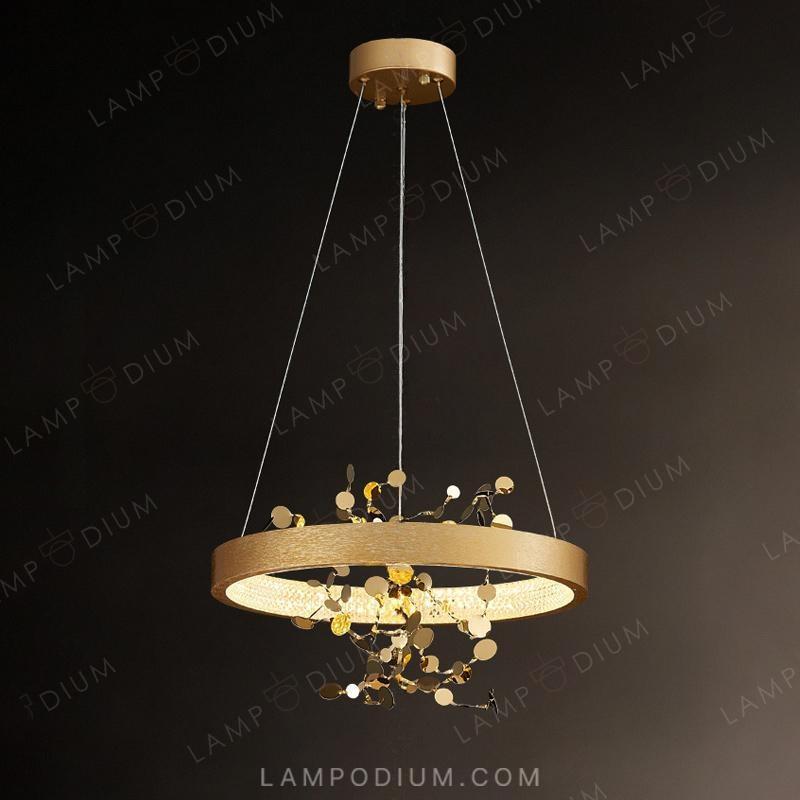 Circular chandeliers and lamps FELISA