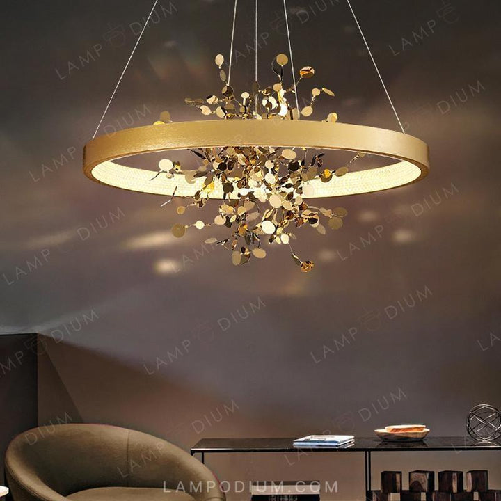 Circular chandeliers and lamps FELISA