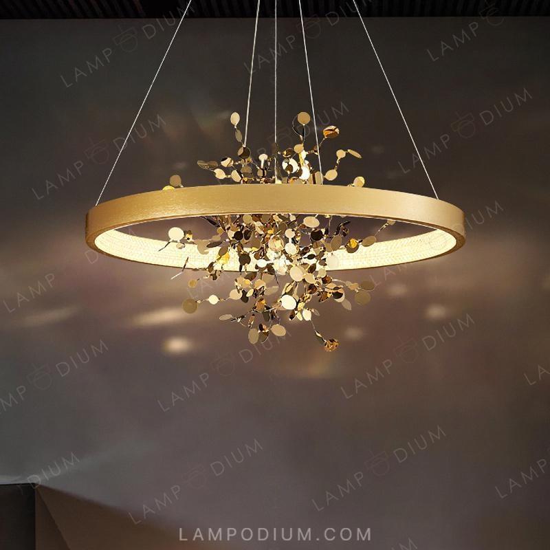 Circular chandeliers and lamps FELISA