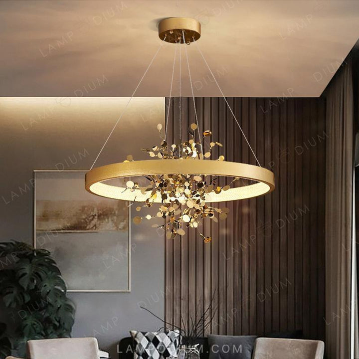 Circular chandeliers and lamps FELISA