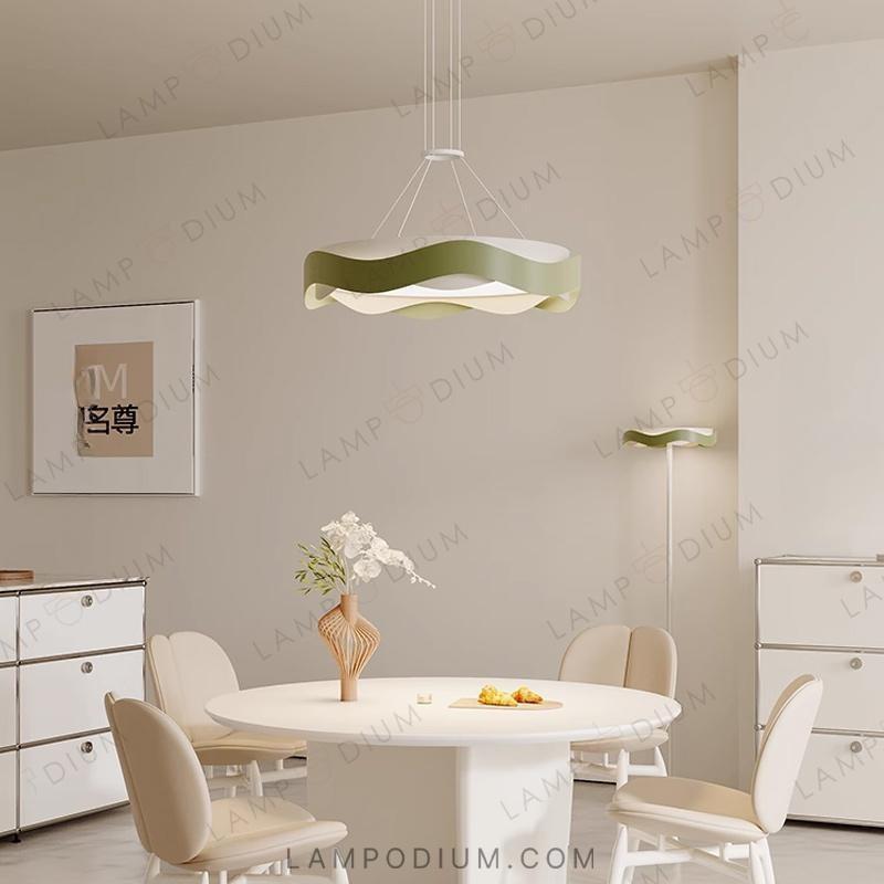 Circular chandeliers and lamps FINIAN