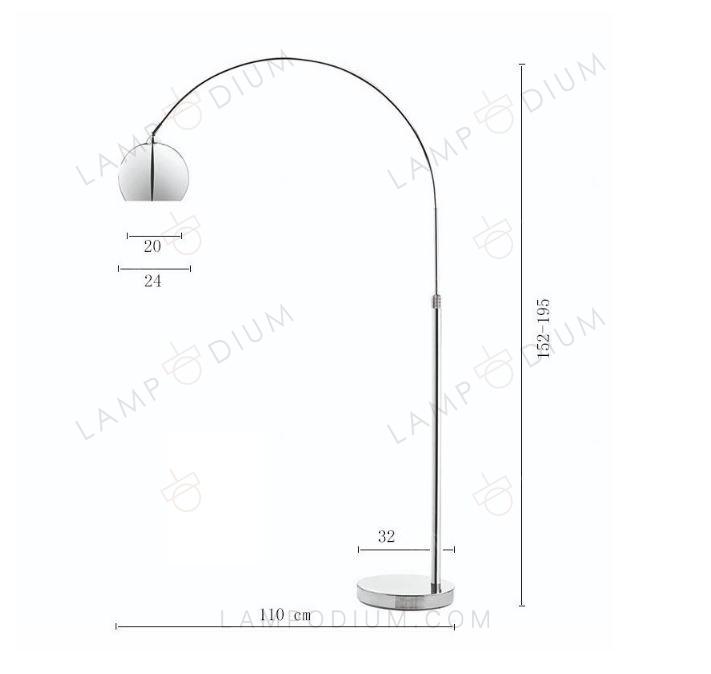 Floor lamp LORTONO