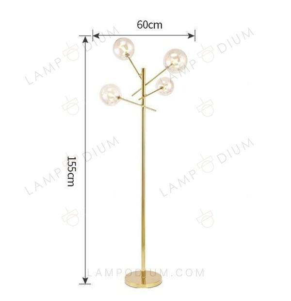 Floor lamp SPERA TRASPARENTE