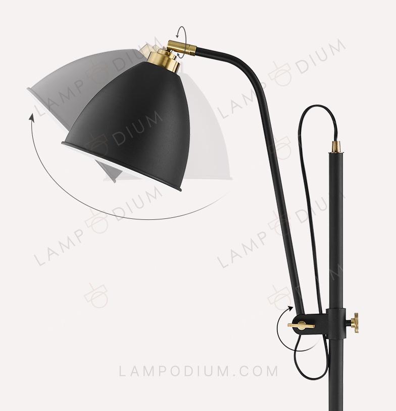 Floor lamp LANCE NERO