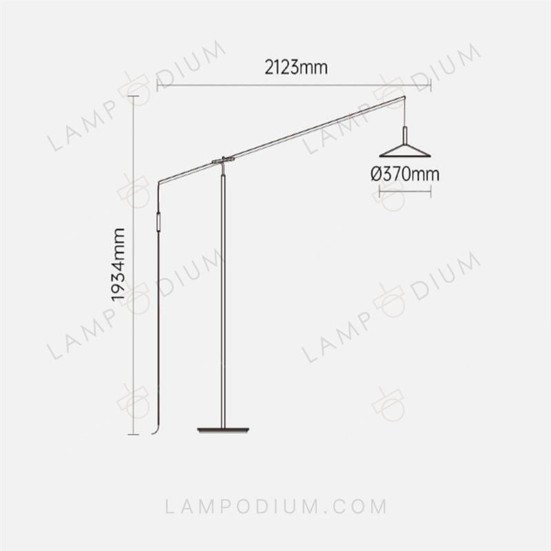 Floor lamp JET MODERNO