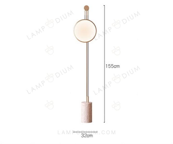 Floor lamp LUNARE MARMO