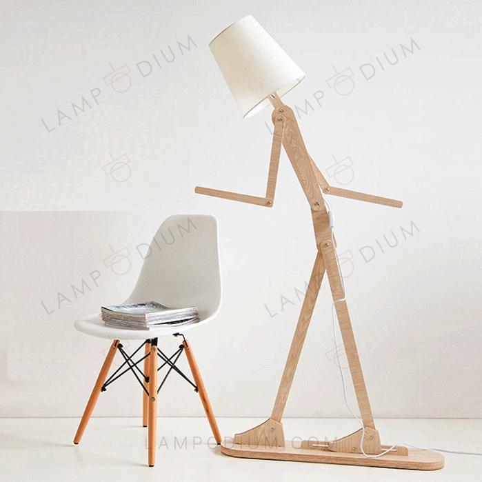 Floor lamp UOMO DI LEGNO