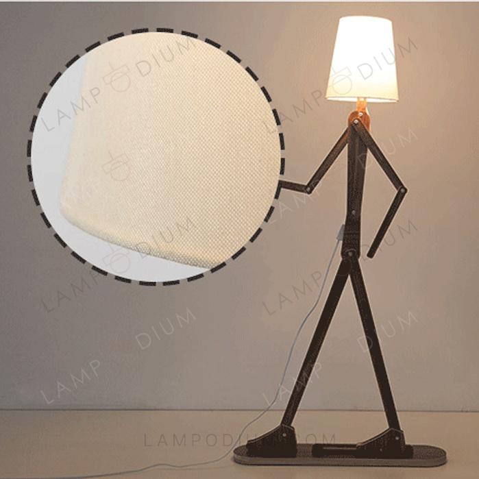 Floor lamp UOMO DI LEGNO