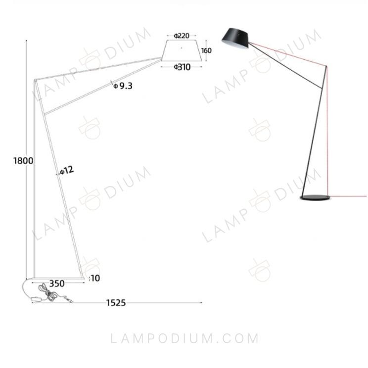 Floor lamp TENSIONE