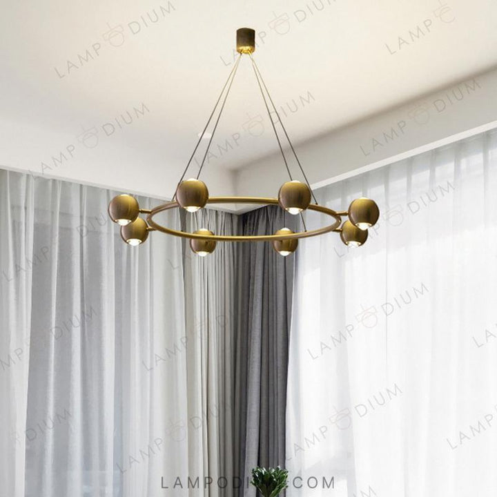 Circular chandeliers and lamps FLORRY RING