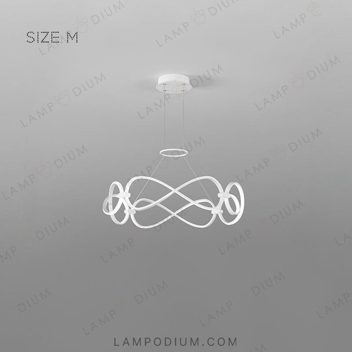 Ring chandeliers and lamps FORLI BW