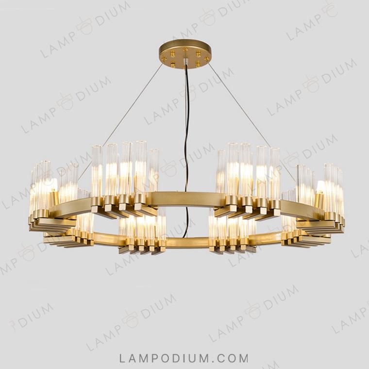 Circular chandeliers and light fixtures FOUNTAIN