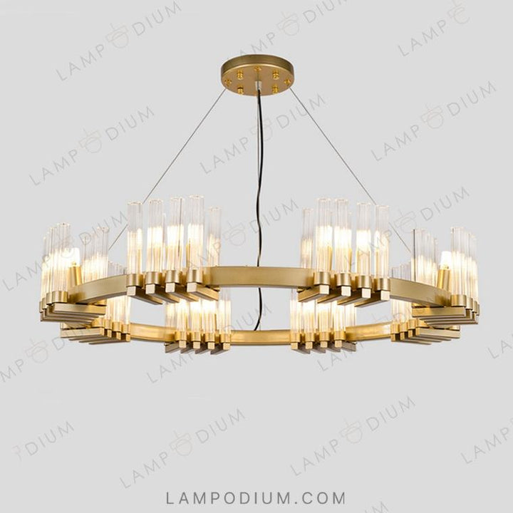 Circular chandeliers and light fixtures FOUNTAIN