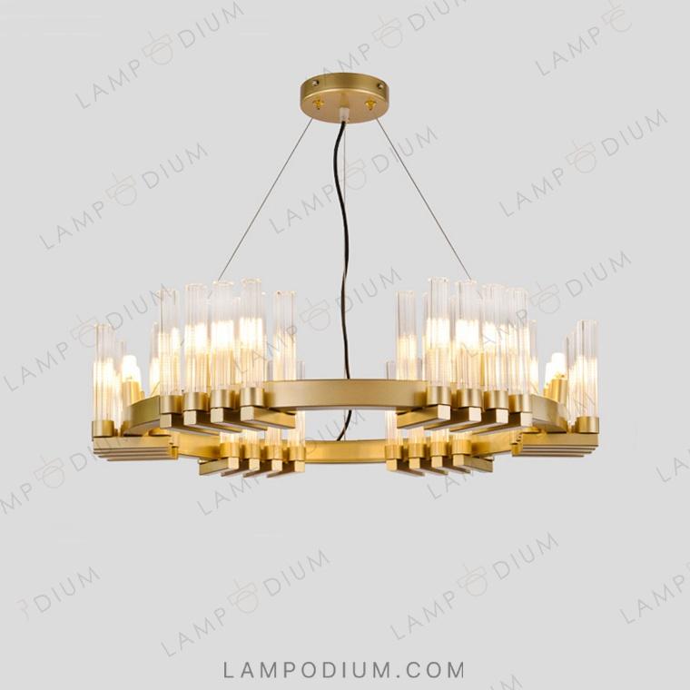 Circular chandeliers and light fixtures FOUNTAIN