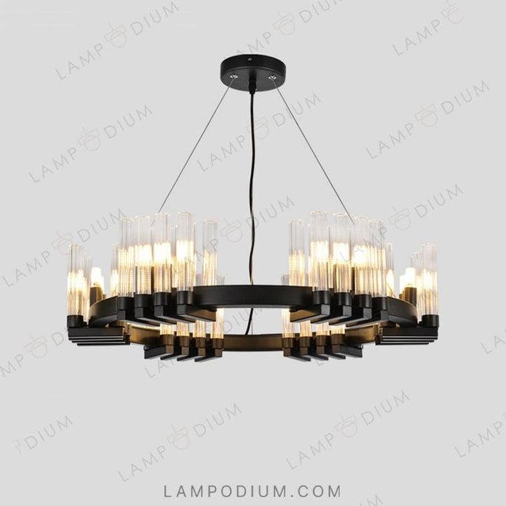 Circular chandeliers and light fixtures FOUNTAIN