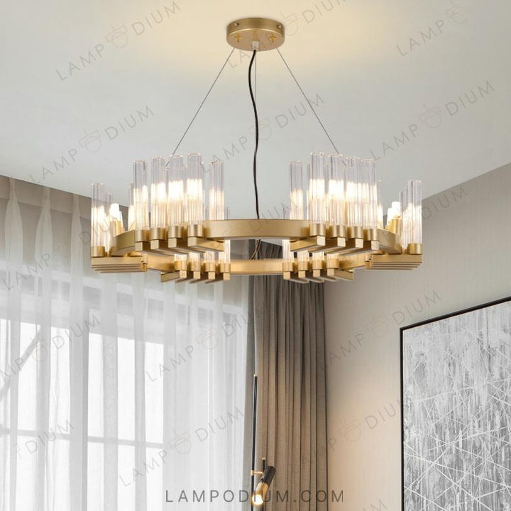 Circular chandeliers and light fixtures FOUNTAIN