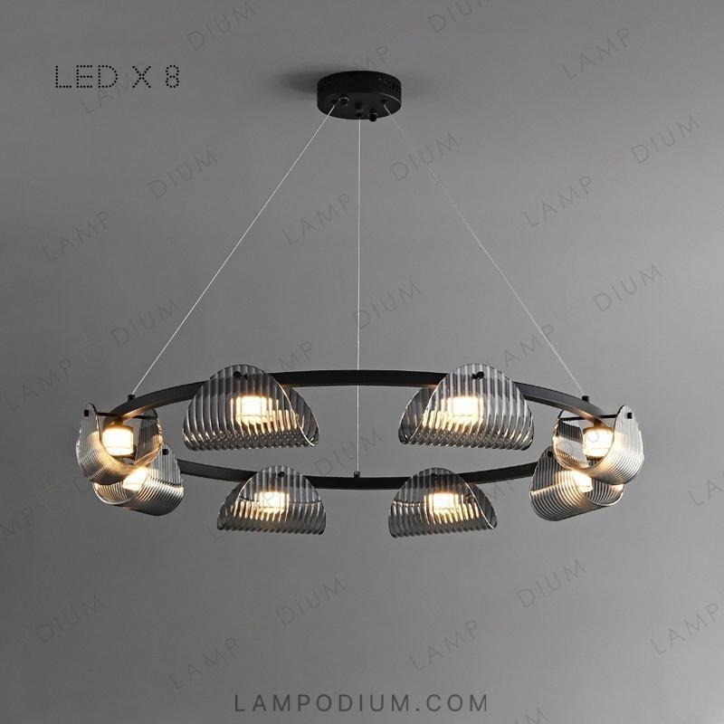 Circular chandeliers and light fixtures GASPAR CH