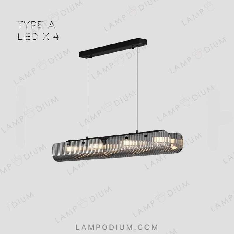 Linear, row luminaire GASPAR LONG