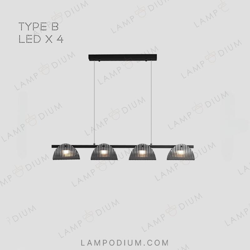 Linear, row luminaire GASPAR LONG