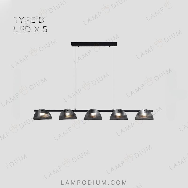 Linear, row luminaire GASPAR LONG