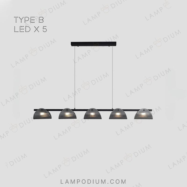 Linear, row luminaire GASPAR LONG