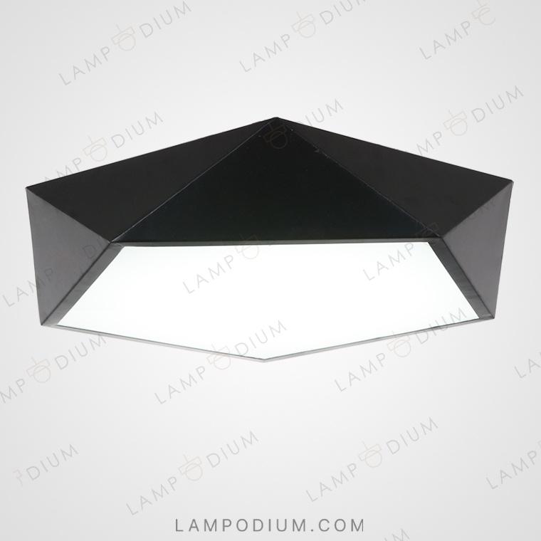 Ceiling lightfixture GEOMETRIC B&W