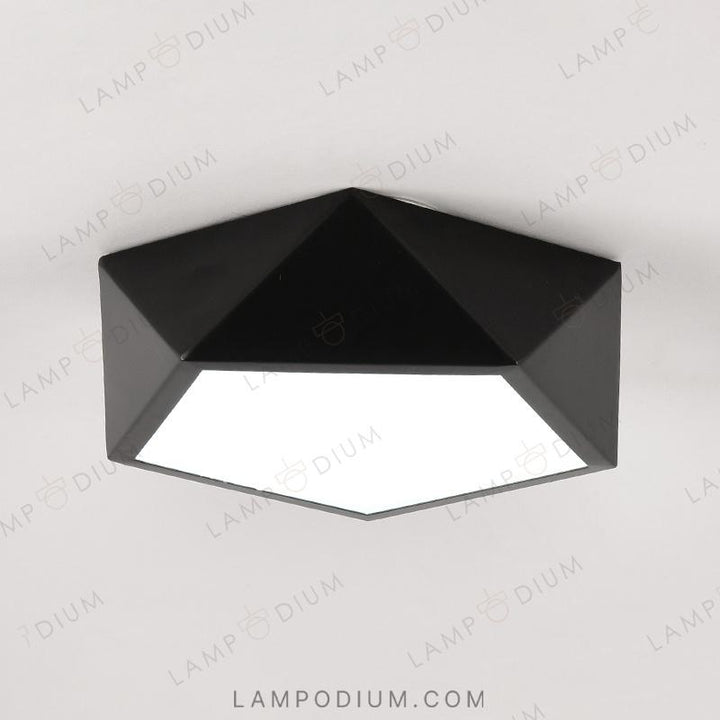 Ceiling lightfixture GEOMETRIC B&W