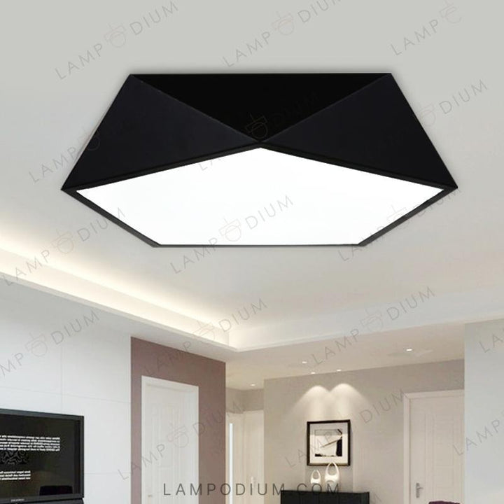 Ceiling lightfixture GEOMETRIC B&W