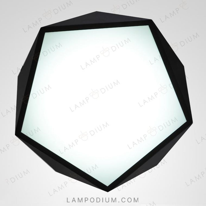 Ceiling lightfixture GEOMETRIC B&W