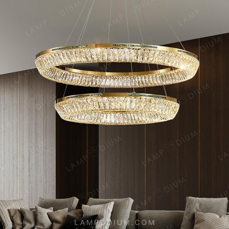 Circular chandeliers and lamps GERTRUDA LUX