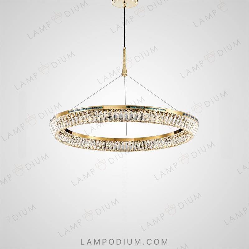 Circular chandeliers and light fixtures GERTRUDA ONE