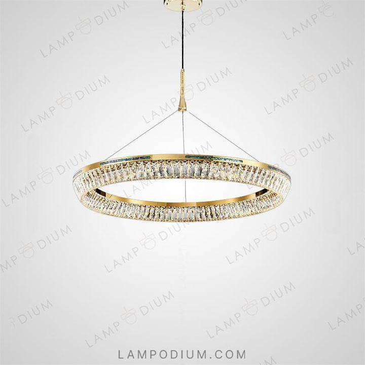 Circular chandeliers and light fixtures GERTRUDA ONE