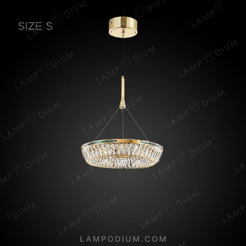 Circular chandeliers and light fixtures GERTRUDA ONE