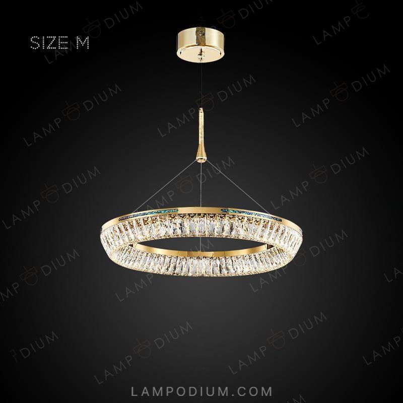 Circular chandeliers and light fixtures GERTRUDA ONE