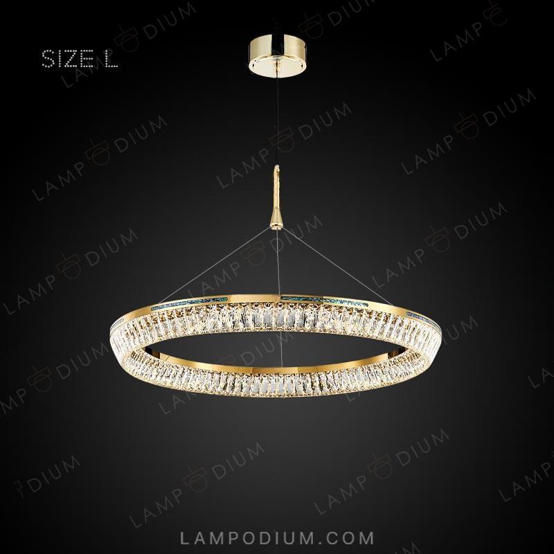 Circular chandeliers and light fixtures GERTRUDA ONE