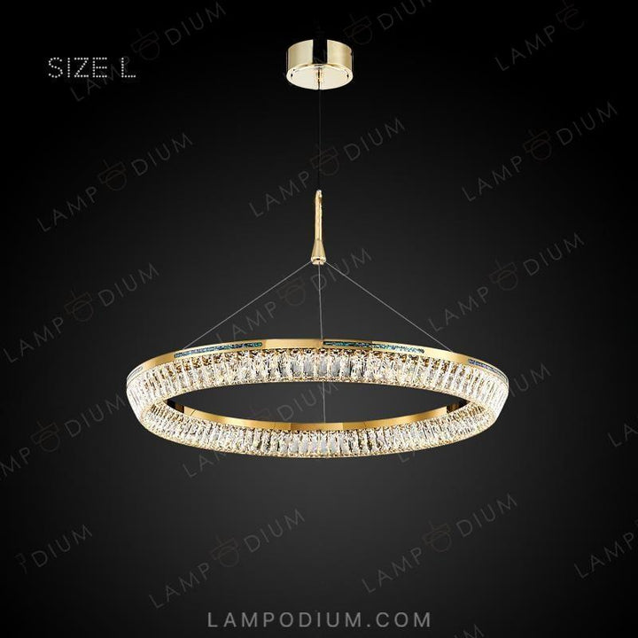 Circular chandeliers and light fixtures GERTRUDA ONE