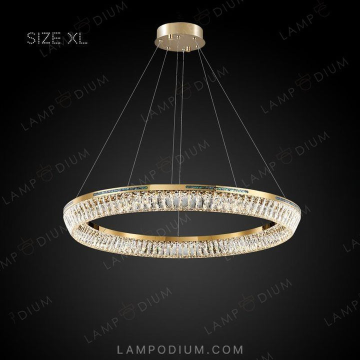 Circular chandeliers and light fixtures GERTRUDA ONE